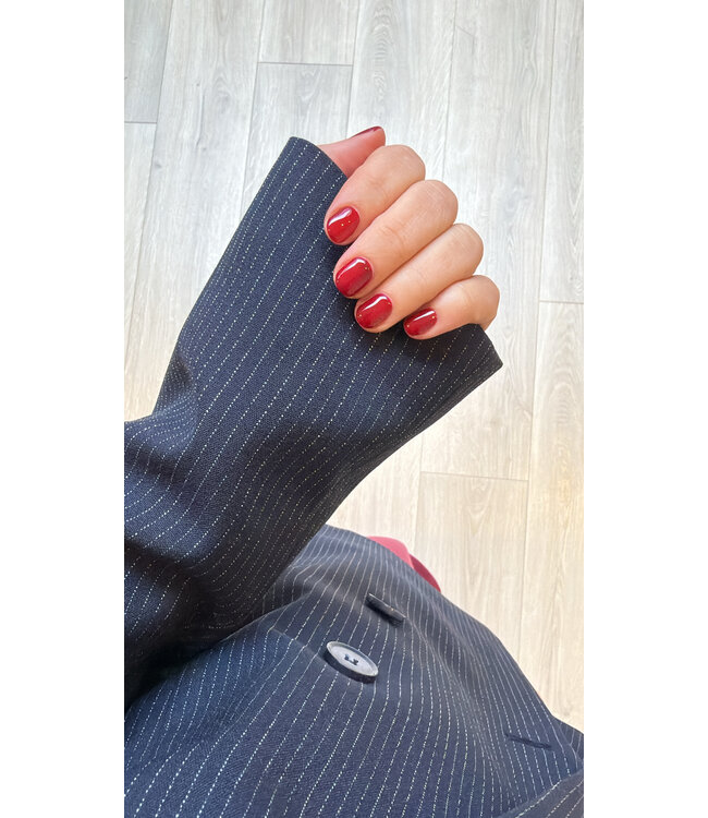 LIVTHELABEL LTL INDY BLAZER MARINE PINSTRIPE