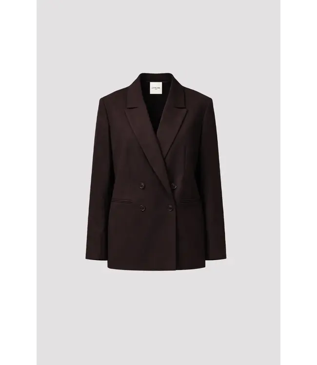 LIVTHELABEL LTL INDY BLAZER DARK BROWN