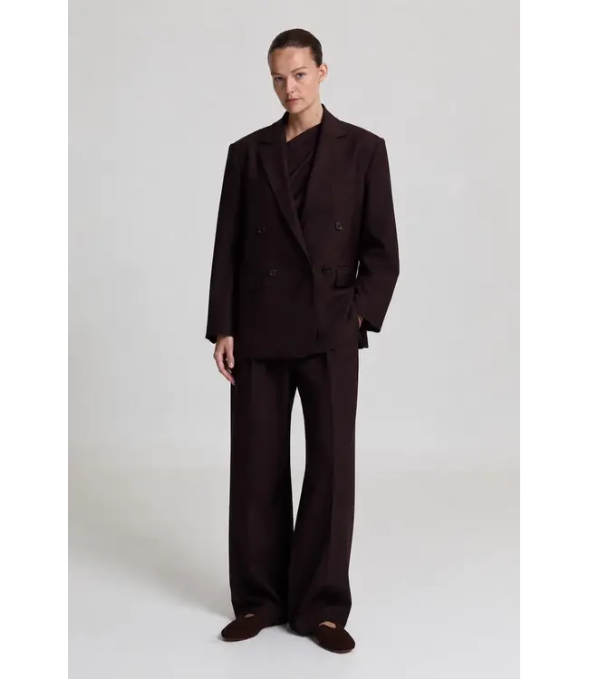 LIVTHELABEL LTL INDY BLAZER DARK BROWN