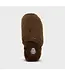 SCHOLL SC FLUFFY MULE SYNFUR DARK BROWN