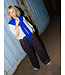 JIJI JI MIGUEL PANT CHECK BORDEAUX/BLUE