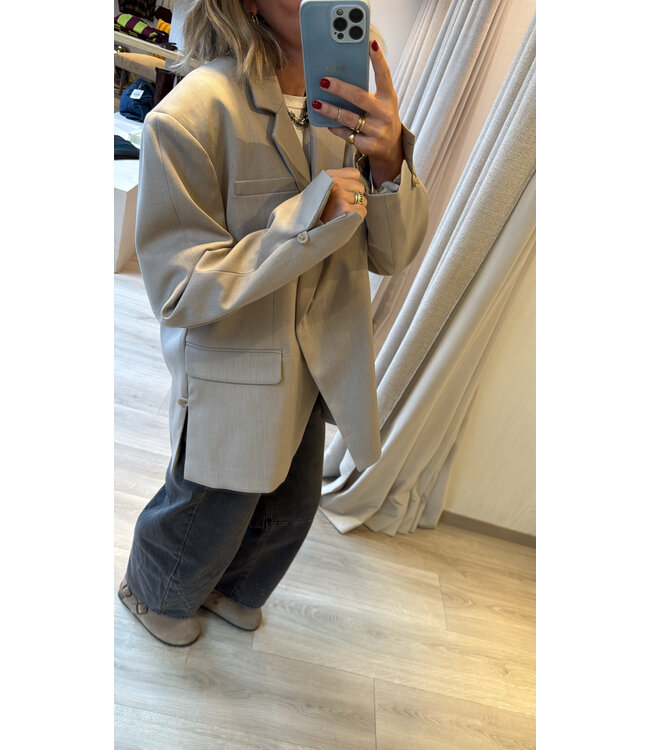 MOSS CPH MSCH MARCELI OVERSIZED BLAZER WARM LGM