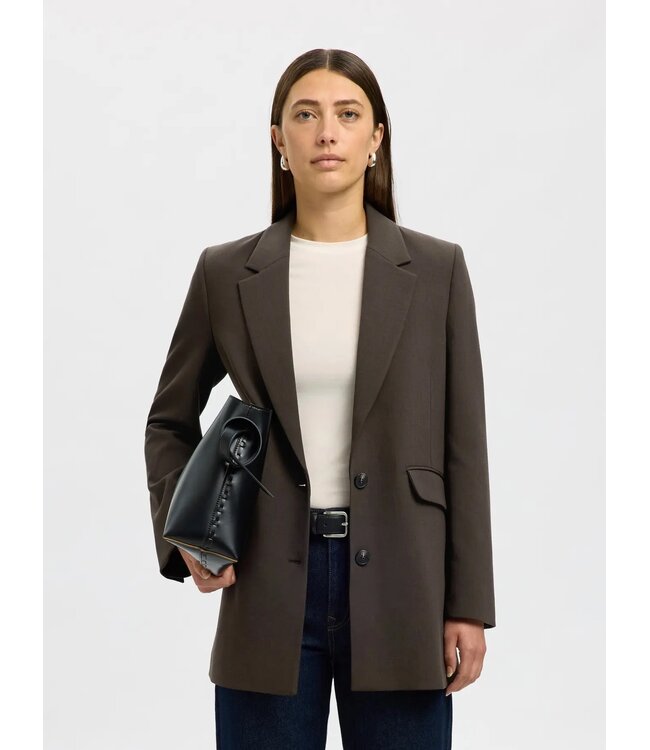 SELECTED FEMME SLWRITA LS RELAXED BLAZER NOOS DELICIOSO MEL