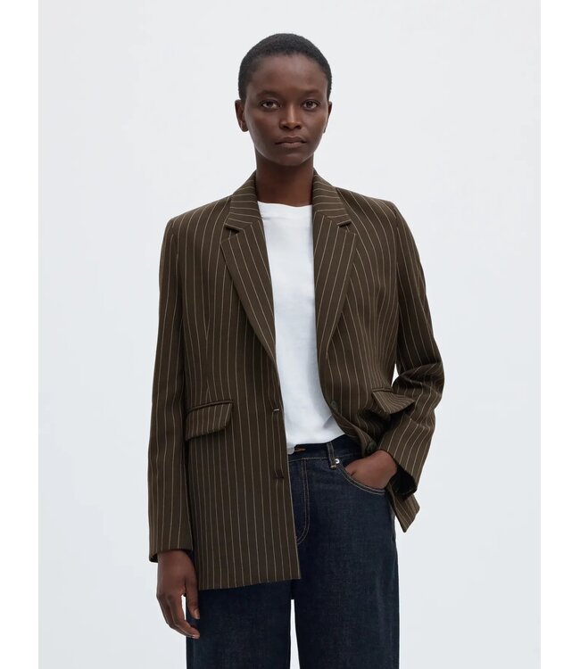 SELECTED FEMME SLWRITA LS RELAXED BLAZER PIN STRI NOOS DELICIOSO
