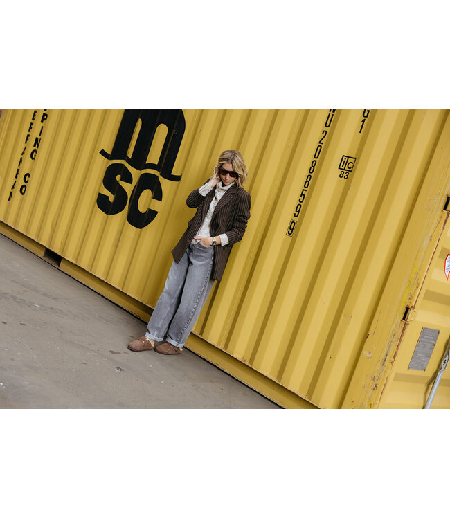 SELECTED FEMME SLWRITA LS RELAXED BLAZER PIN STRI NOOS DELICIOSO