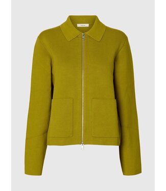 SELECTED FEMME SLWMIKA LS KNIT CARDIGAN AVOCADO OIL