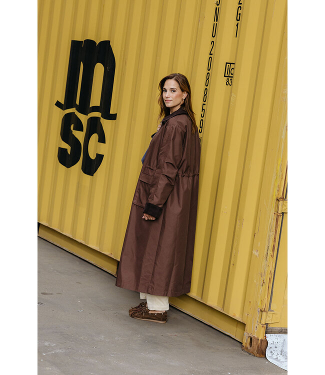 YAS YASANCA LS PARKA COAT S. NOOS COFFEE BEAN