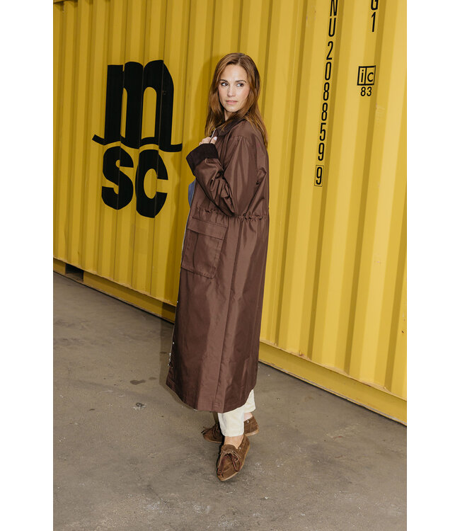 YAS YASANCA LS PARKA COAT S. NOOS COFFEE BEAN
