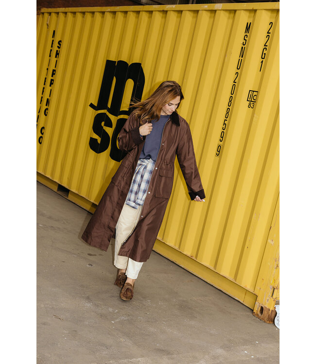 YAS YASANCA LS PARKA COAT S. NOOS COFFEE BEAN