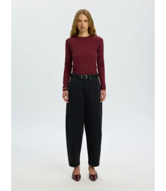 SELECTED FEMME SLWMANJA LS O-NECK NOOS