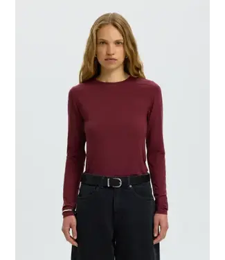 SELECTED FEMME SLWMANJA LS O-NECK NOOS