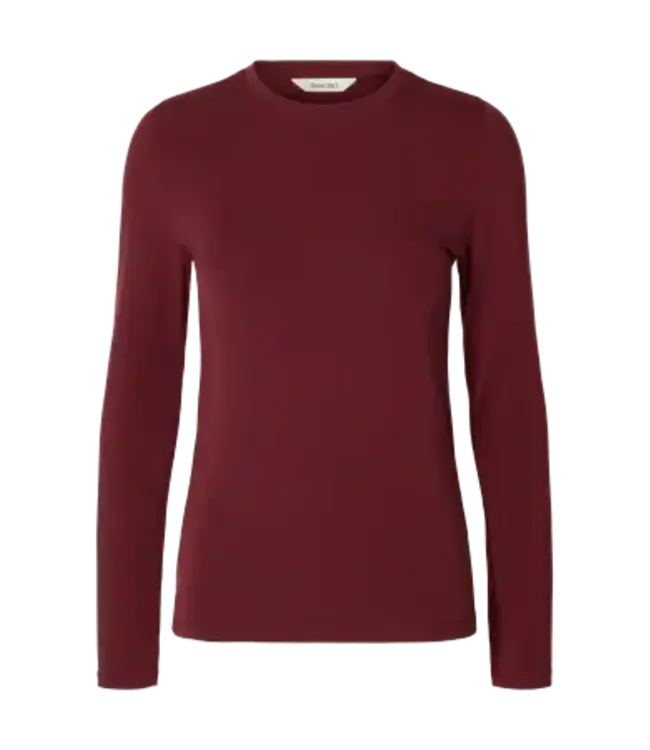 SELECTED FEMME SLWMANJA LS O-NECK NOOS