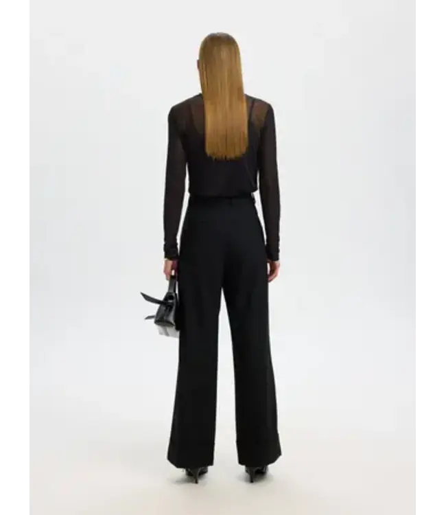 SELECTED FEMME SLWOLGA LS TOP EX BLACK