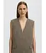 SELECTED FEMME SLWRELAXED EZMA VEST CHOCOLATE CHIP STRUCTURE