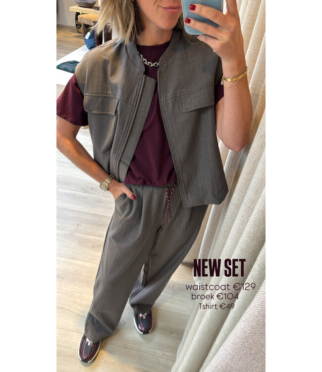 INDI & COLD IC PANTS CEMENTO NJ287