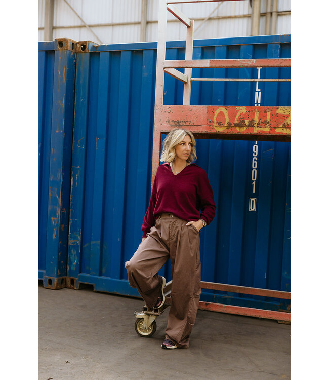 INDI & COLD IC PULLOVER MO540 BERENJENA
