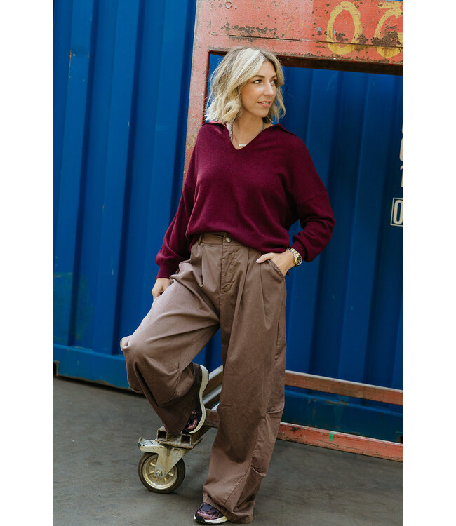 INDI & COLD IC PULLOVER MO540 BERENJENA
