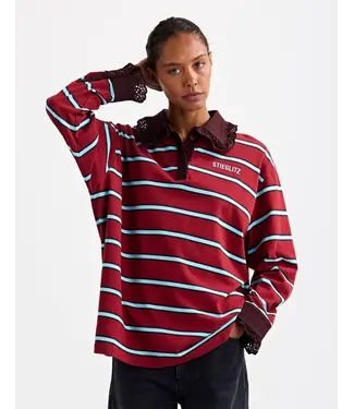 STIEGLITZ ST CIRA POLO WIDE SLEEVES MERLOT