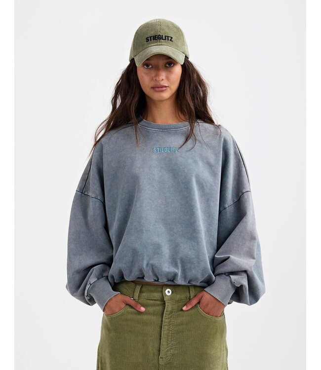 STIEGLITZ ST BASIC WORN-OUT SWEATER GREY