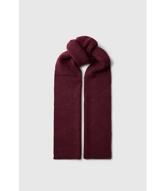 SELECTED FEMME SLWLULU BRUSHED WOOL BLEND SCARF NOOS TAWNY PORT