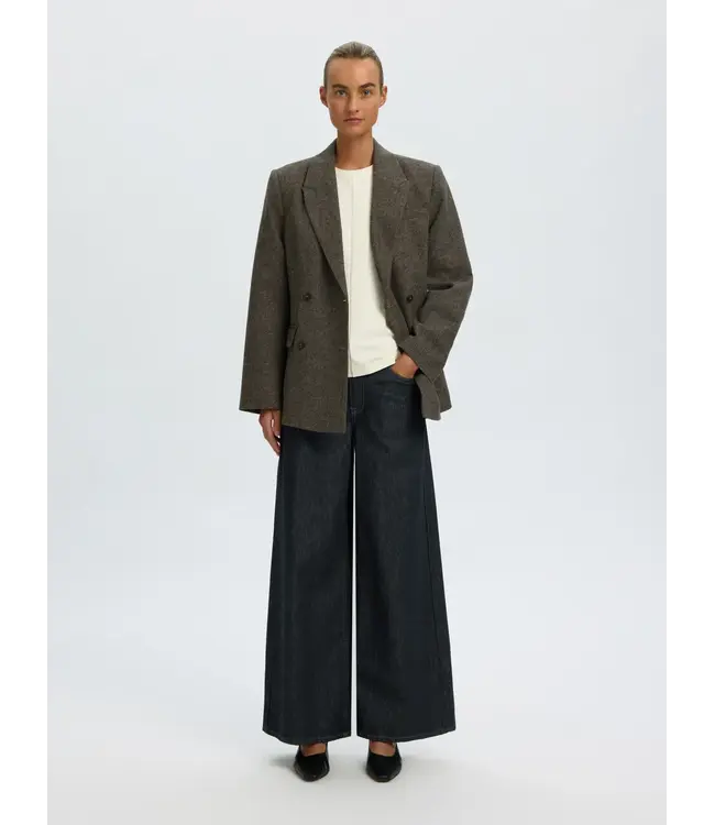 SELECTED FEMME SLWERA SS TOP NOOS EGRET