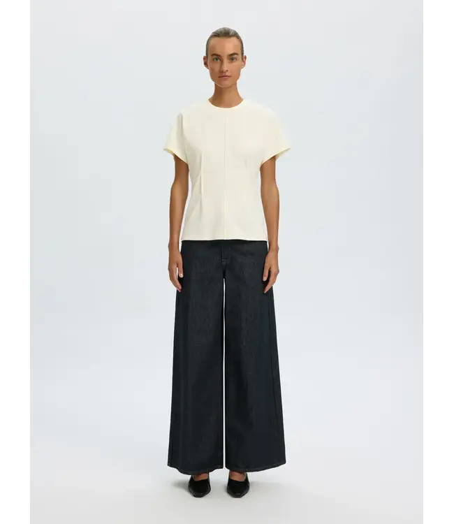 SELECTED FEMME SLWERA SS TOP NOOS EGRET