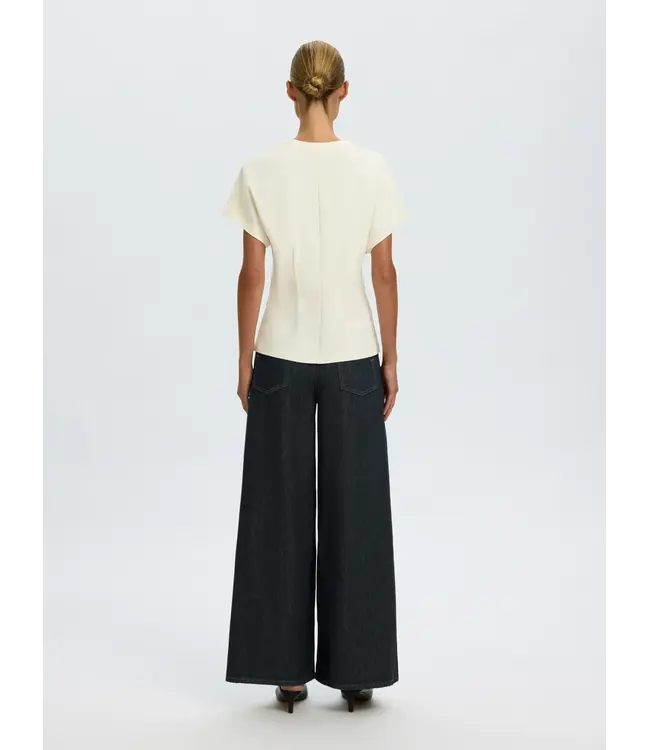 SELECTED FEMME SLWERA SS TOP NOOS EGRET