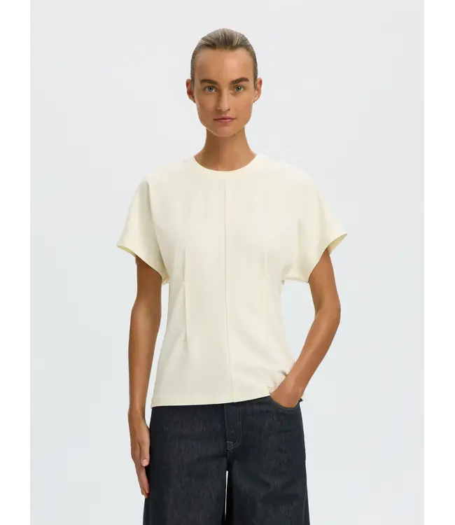 SELECTED FEMME SLWERA SS TOP NOOS EGRET
