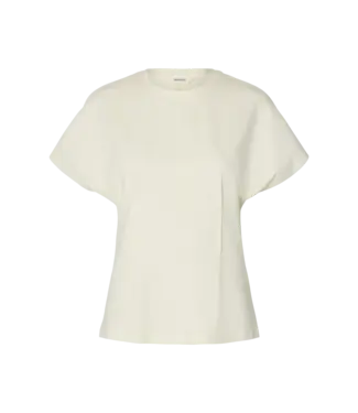 SELECTED FEMME SLWERA SS TOP NOOS EGRET