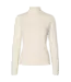 SELECTED FEMME SLWTHEA LS STRUCTURE KNIT ROLL NECK EGRET