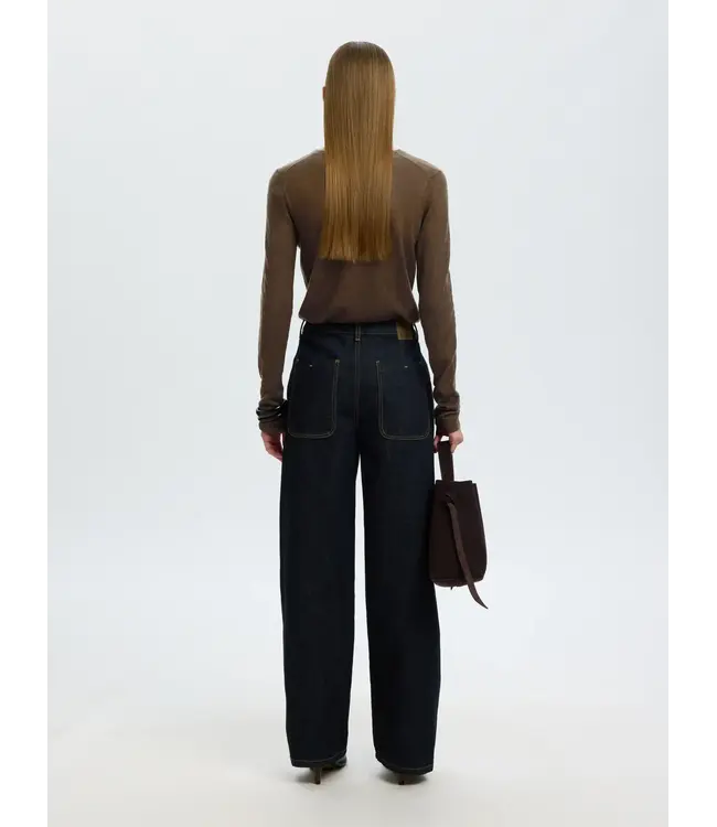 SELECTED FEMME SLWVENDY LS KNIT WOOL O-NECK NOOS DELICIOSO