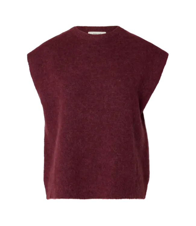 SELECTED FEMME SLWLULU SL PULL NOOS TAWNY PORT MELANGE