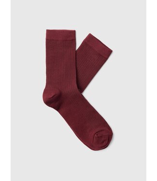 SELECTED FEMME SLWROSE SOCK NOOS TAWNY PORT
