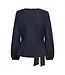CO'COUTURE CC LUNACC TIE BLOUSE NAVY