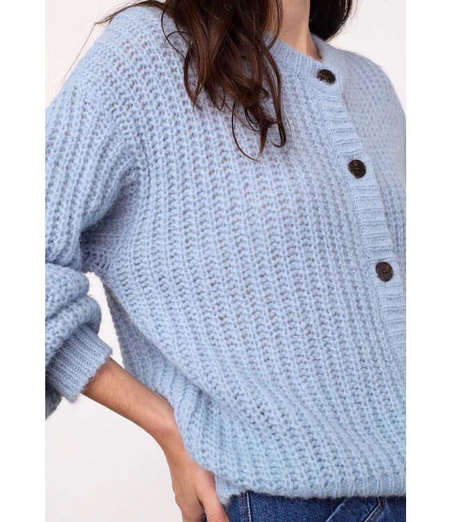 CO'COUTURE CC RAINACC CARDIGAN PALE BLUE