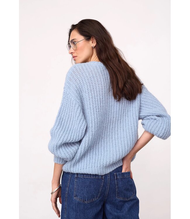 CO'COUTURE CC RAINACC CARDIGAN PALE BLUE
