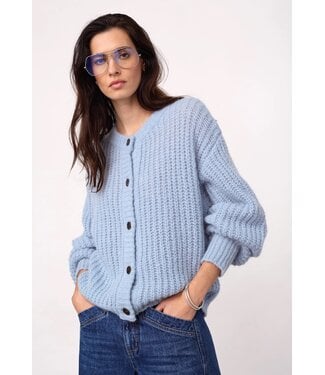 CO'COUTURE CC RAINACC CARDIGAN PALE BLUE