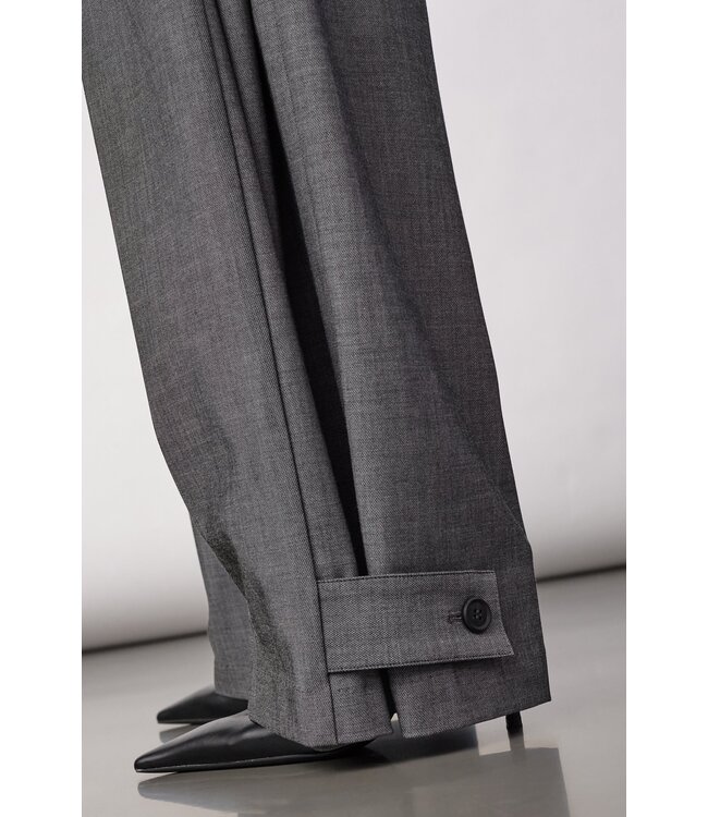 CO'COUTURE CC JACKYCC PLEAT PANT MID GREY