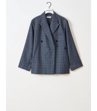 EDITED ED CAMILO BLAZER GREY BLUE CHECK
