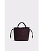 MARREA MA HANDTAS MIDI AUBERGINE SATIN STRIPE