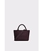 MARREA MA HANDTAS MIDI AUBERGINE SATIN STRIPE