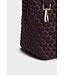 MARREA MA HANDTAS MIDI AUBERGINE SATIN STRIPE