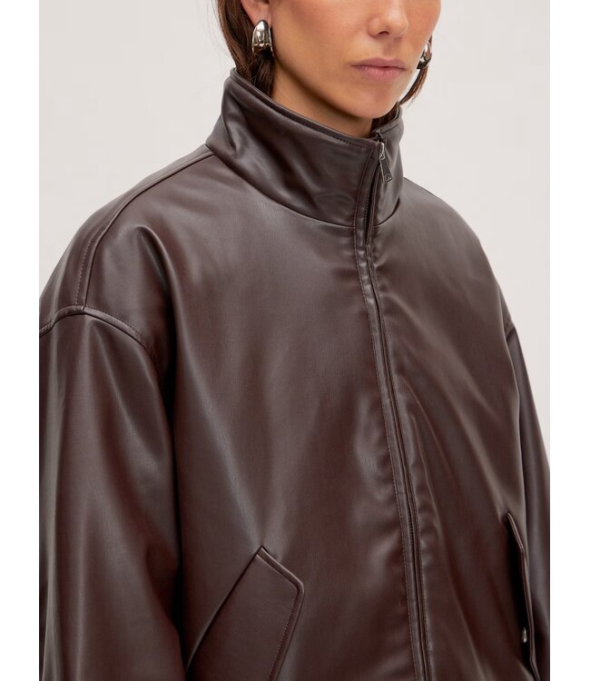 EDITED ED PAISLEY JACKET CHOCOLATE PLUM