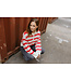 EDITED ED GERIT POLO PULL STRIPE OFF WHITE/RED/GREY