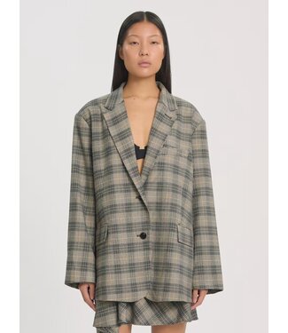 EDITED ED ARWEN WOOL BLAZER BLACK/WHITE CHECK