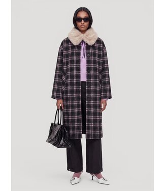 EDITED ED IGNACIO COAT PINK/GREY CHECK