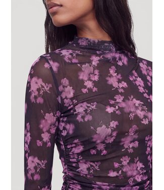 EDITED ED VELORIA LS TOP AOP PINK FLOWER