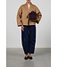 MARREA MA HANDTAS MINI AUBERGINE SATIN STRIPE
