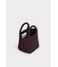 MARREA MA HANDTAS MINI AUBERGINE SATIN STRIPE