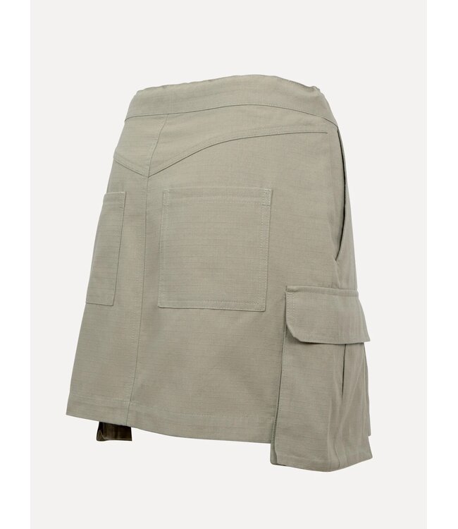 LES SOEURS LS JOAN RIBSTOP SKIRT SAGE